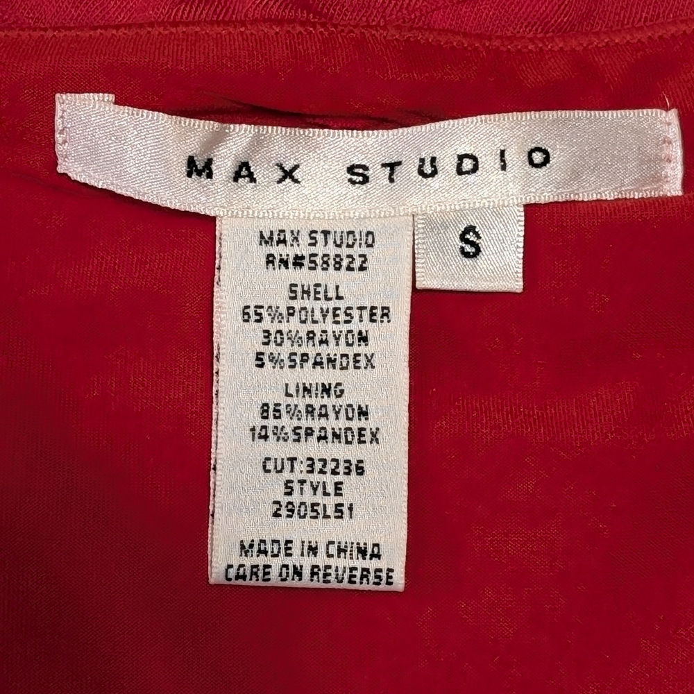 Max Studio Red Textured Mini Dress - Picture 8 of 9